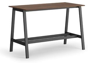 Wysoki stół barowy, 1600 x 800 mm, orzech
