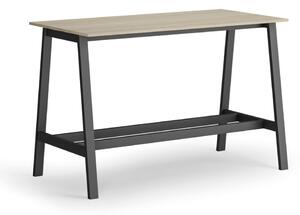 Wysoki stół barowy, 1600 x 800 mm, dąb naturalny