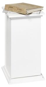 FMD Stolik boczny z drzwiczkami, 57,4 cm, biały