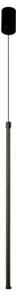 Tubo - lampa wisząca 80 cm podłużna LED 10W tuba czarny