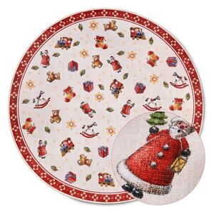 Czerwony okrągły dywan ze świątecznym motywem ø 150 cm Red Christmas – Villeroy&Boch