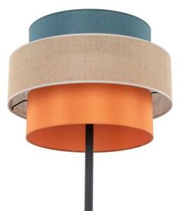 Lampa podłogowa TK Lighting TRIO JUTA MIX 6452 – abażur jutowy multikolor, E27, 159 cm, przytulne światło do salonu