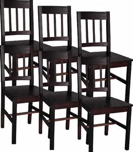 Komplet 6 Krzeseł Drewnianych Wenge L6-M61