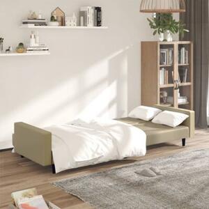 Sofa, 2-osobowa cappuccino, sztuczna skÃ³ra