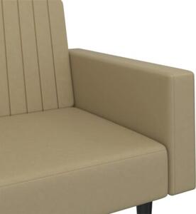 Sofa, 2-osobowa cappuccino, sztuczna skÃ³ra