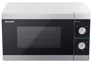 Kuchenka mikrofalowa SHARP YC-MS01E-S 800W średnica 25.5 cm pojemność 20L Srebrny