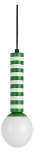 Zielona metalowa lampa wisząca ø 12 cm Rayado Retro – Leitmotiv