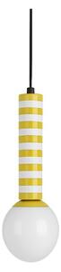 Żółta metalowa lampa wisząca ø 12 cm Rayado Retro – Leitmotiv