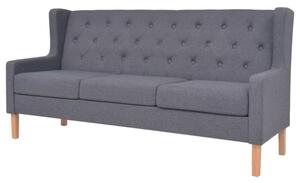 Sofa 3-osobowa tapicerowana tkaninÄ , szara