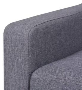 Sofa 3-osobowa tapicerowana tkaninÄ , szara