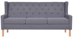 Sofa 3-osobowa tapicerowana tkaninÄ , szara