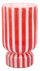 Czerwony szklany wazon (wysokość 26 cm) Rayado Retro – PT LIVING