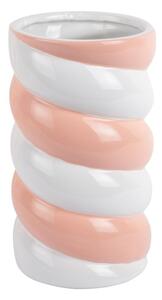 Biały/różowy ceramiczny wazon (wysokość 23 cm) Marshmallow – PT LIVING