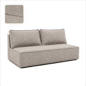 Sofa RozkÅadana Kanapa z FunkcjÄ Spania Dwuosobowa Do Salon BeÅ¼owa MAVIA