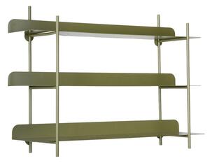 Zielona wielopoziomowa metalowa półka 60 cm Riqueza Tres – PT LIVING
