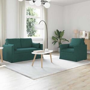 ModuÅowy zestaw sof w ciemnozielonym kolorze z ergonomicznym designem