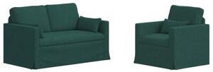 ModuÅowy zestaw sof w ciemnozielonym kolorze z ergonomicznym designem