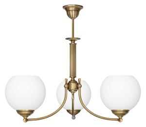 Elegancki żyrandol mosiężny z kulami QV-S3A