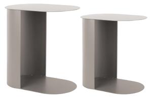 Metalowe stoliki zestaw 2 szt. 30x45 cm Riqueza Oval – Leitmotiv