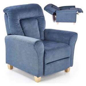 Fotel Rozkładany Wypoczynkowy BARD Niebieski