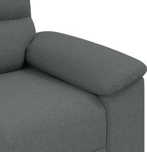 Sofa 2-osobowa ciemnoszara 160x81x84 cm tkanina