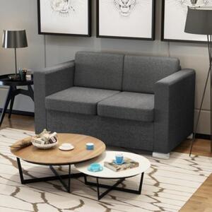 Osobowa 2 sofa tapicerowana ciemnoszara