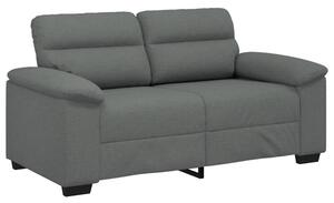 Sofa 2-osobowa ciemnoszara 160x81x84 cm tkanina