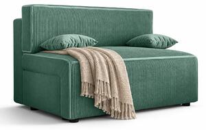 Miętowa tapicerowana sofa rozkładana M1-P69