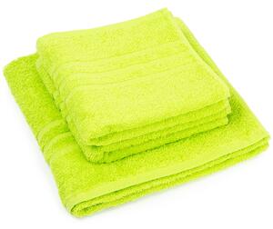 Zestaw ręczników „Classic” zielony, 2 szt. 50 x 100 cm, 1 szt. 70 x 140 cm