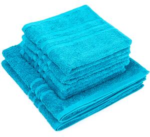 Zestaw ręczników „Classic” niebieski, 4 szt. 50 x 100 cm, 2 szt. 70 x 140 cm