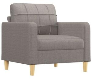 Fotel z podnÃ³Å¼kiem, taupe, 60 cm, obity tkaninÄ