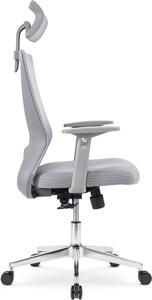 Fotel biurowy ergonomiczny eger szary