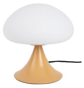 Metalowa lampa stołowa w kolorze ochry ze szklanym kloszem (wysokość 21 cm) Hongo – Leitmotiv