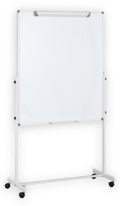 Mobiler Drehtisch, Flipchart, kombinierte Oberfläche, 1200 × 1000 mm
