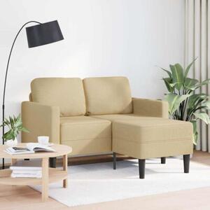 Sofa 2-osobowa z szezlongiem w ksztaÅcie litery l szarozielony