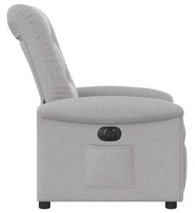 Elektryczny fotel rozkÅadany cloud grey fabric