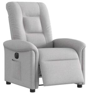 Elektryczny fotel rozkÅadany cloud grey fabric