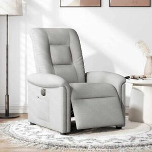 Elektryczny fotel rozkÅadany cloud grey fabric
