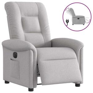 Elektryczny fotel rozkÅadany cloud grey fabric