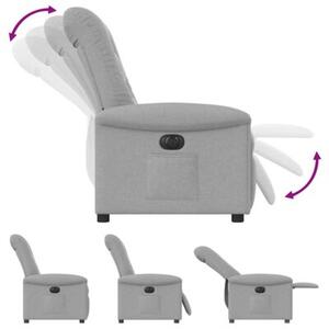 Elektryczny fotel rozkÅadany cloud grey fabric