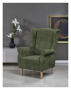 Fotel uszak HERMES oliwkowy