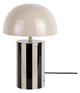 Czarna/szarobrązowa metalowa lampa stołowa (wysokość 34 cm) Rayado – Leitmotiv