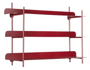 Bordowa wielopoziomowa metalowa półka 60 cm Riqueza Tres – PT LIVING