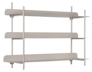 Szara wielopoziomowa metalowa półka 60 cm Riqueza Tres – PT LIVING