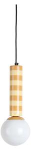 Żółta metalowa lampa wisząca ø 12 cm Rayado – Leitmotiv