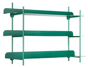 Zielona wielopoziomowa metalowa półka 60 cm Cool Retro – PT LIVING