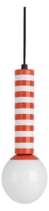 Czerwona metalowa lampa wisząca ø 12 cm Rayado Retro – Leitmotiv