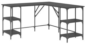 Biurko czarny dÄ b 139 x 139 x 75 cm materiaÅ drewnopochodny