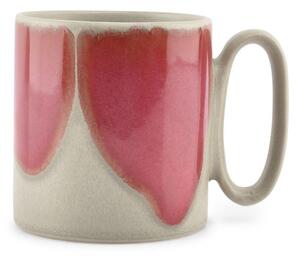 Różowy/szary kamionkowy kubek 390 ml Paint – Salt&Pepper