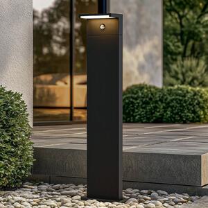 Arcchio słupek oświetleniowy LED Iberion, 90 cm, antracyt, czujnik Iberion, czarny, aluminium, nowoczesny